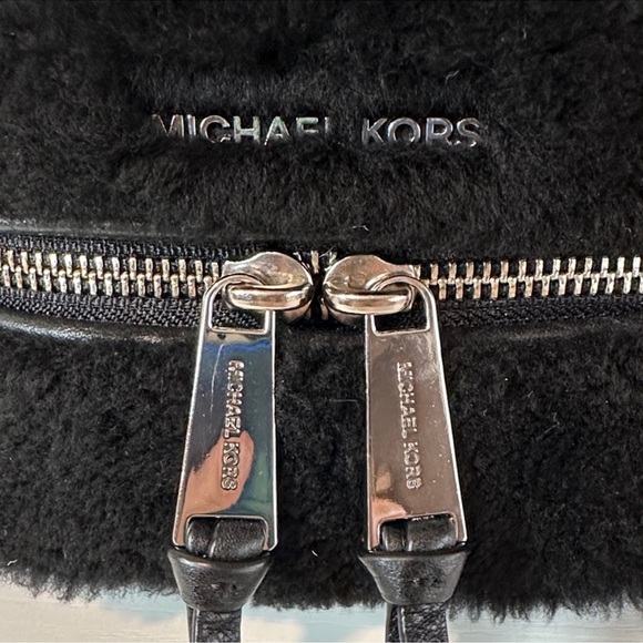 Michael Kors Rhea Zip Mini Shearling Backpack - Picture 3 of 14